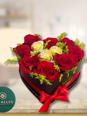 Corazon de rosas