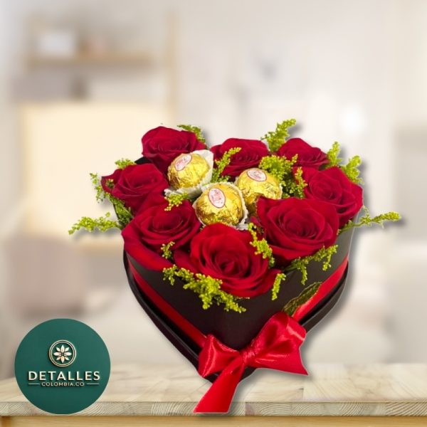 Corazon de rosas