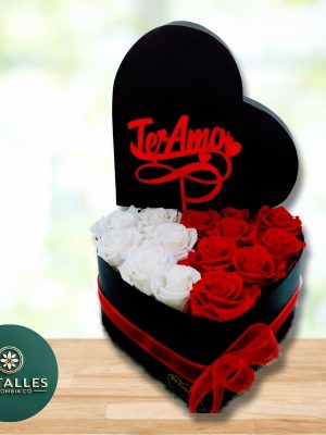 corazon rosas