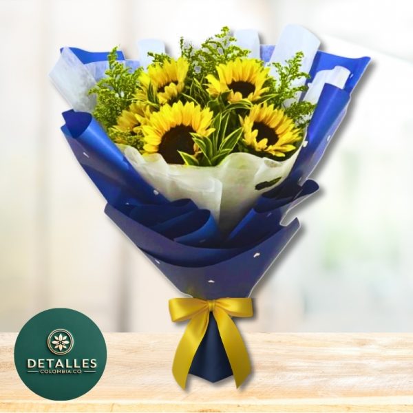 BQ02 bouquet girasoles
